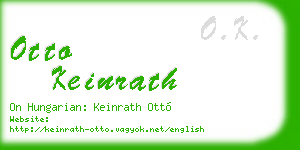 otto keinrath business card